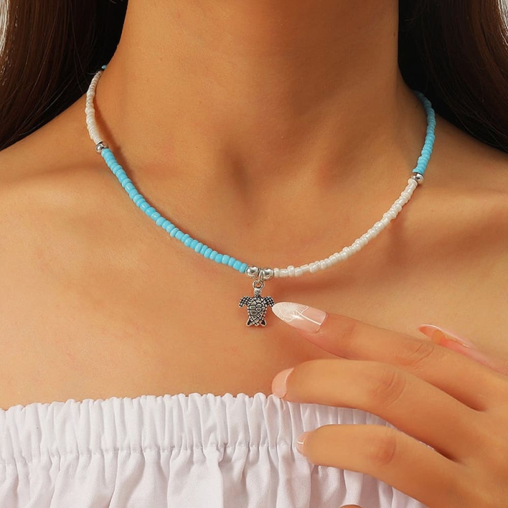 Beaded Sea Turtle Necklace