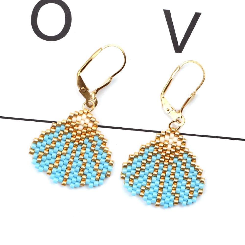 Beaded Shell Earrings