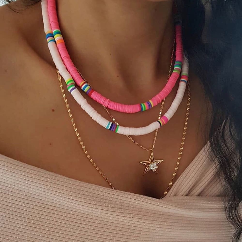 Beaded Surfer Necklace
