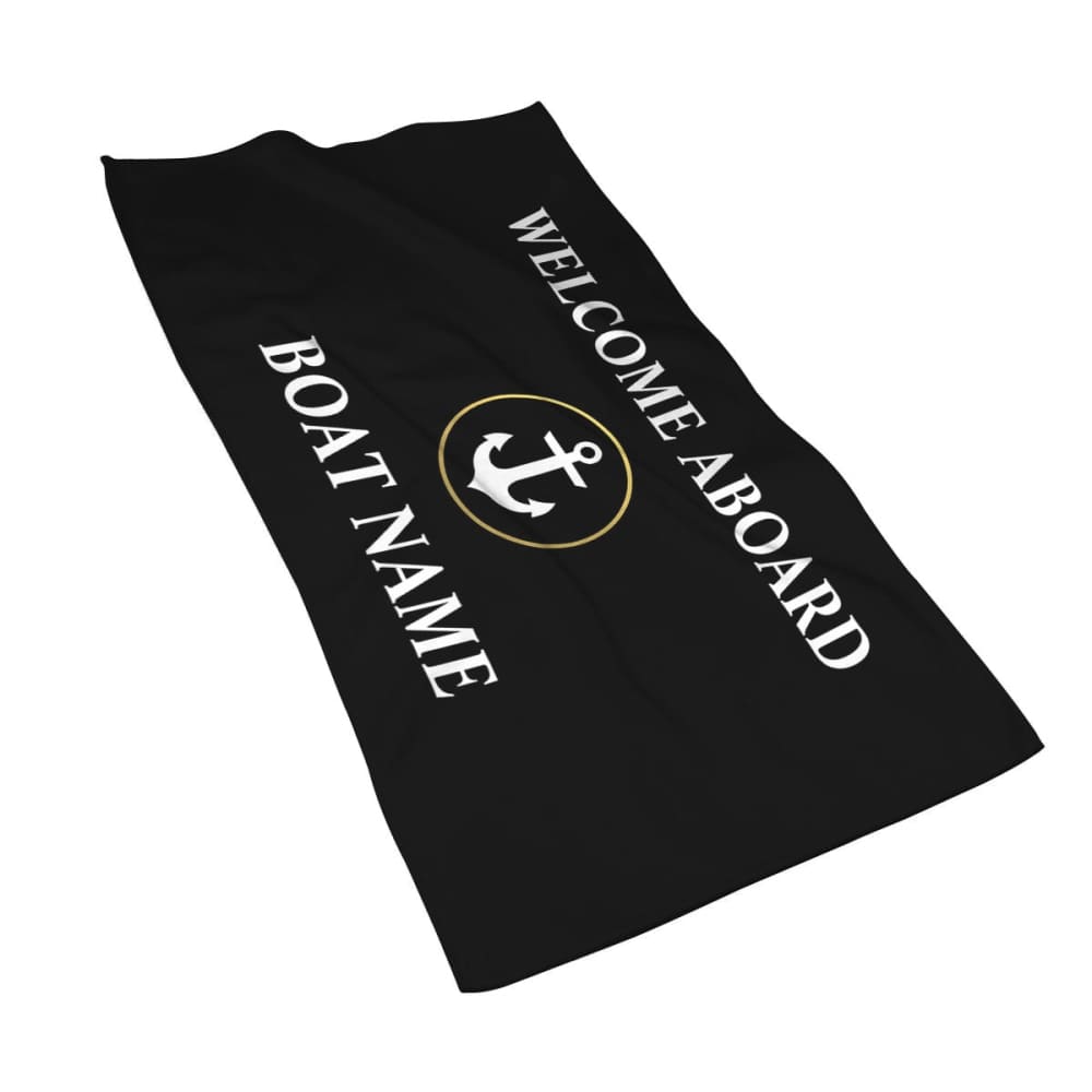 Black Beach Towel