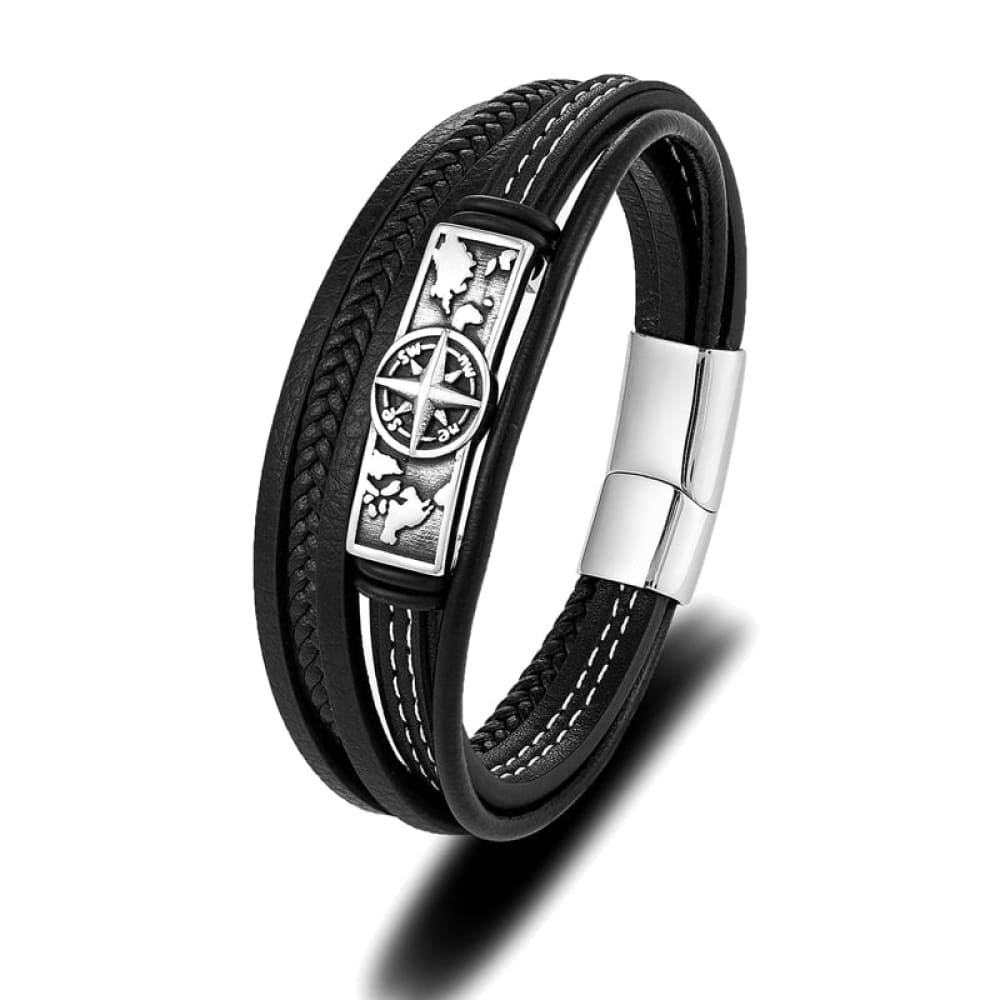 Black Compass Bracelet