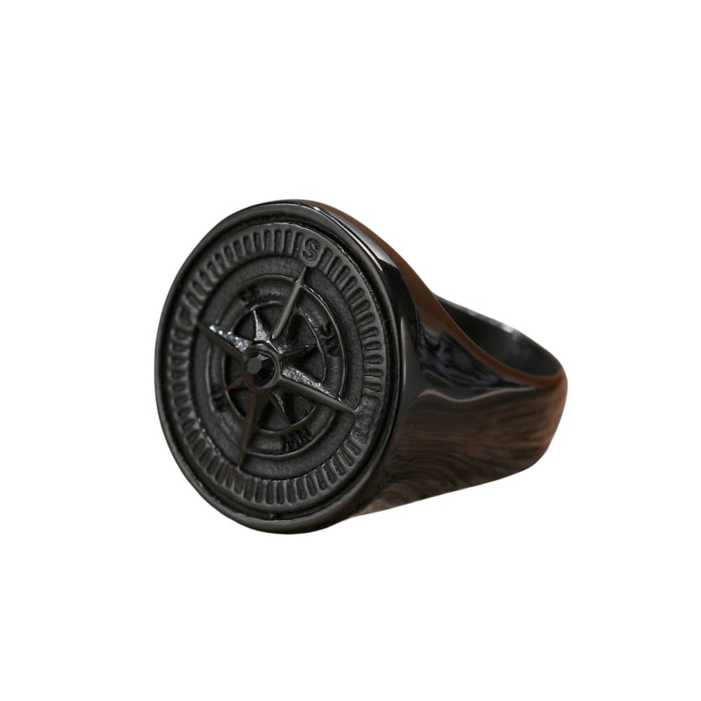 Black Compass Ring