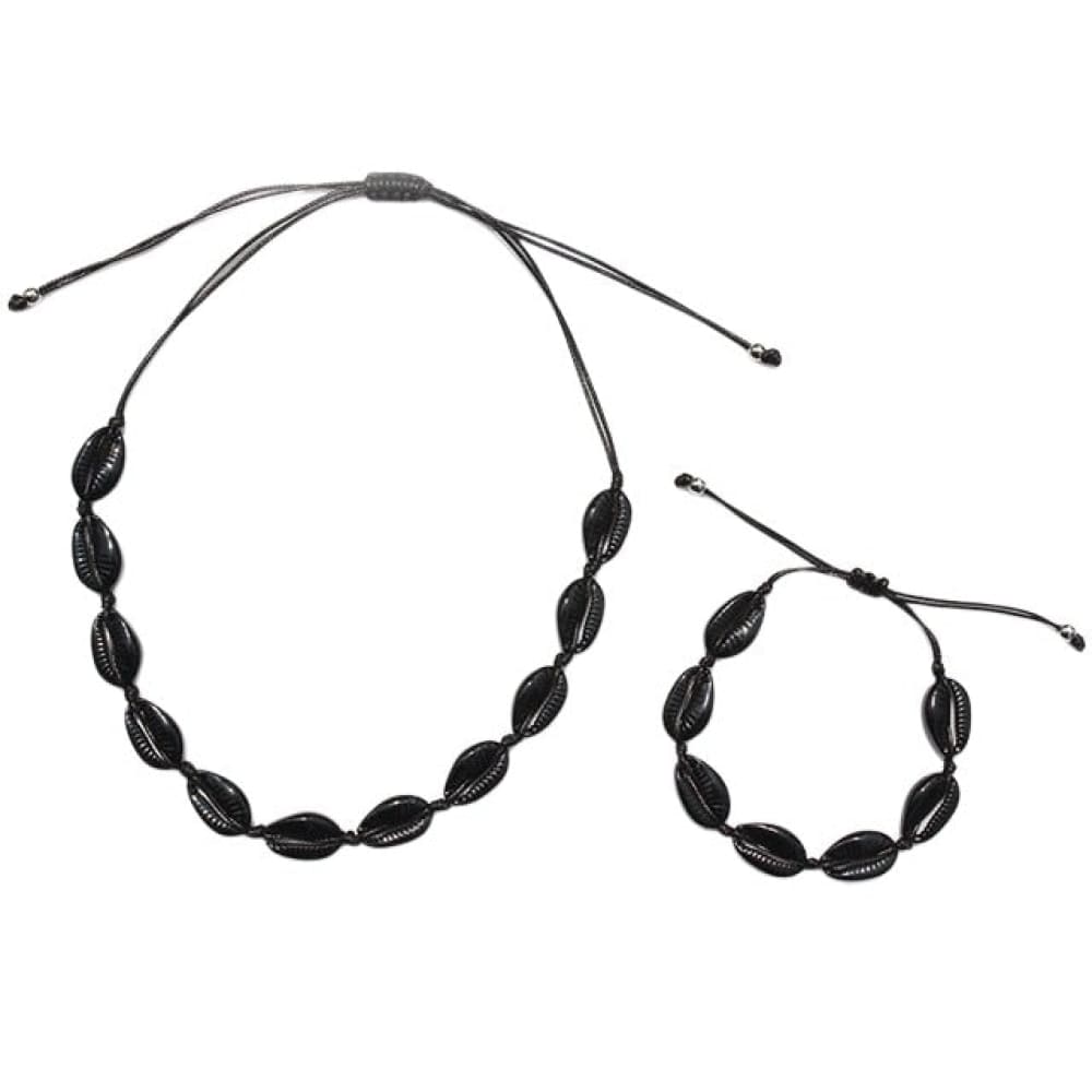 Black Puka Shell Necklace