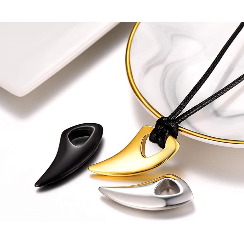 Black Shark Tooth Necklace