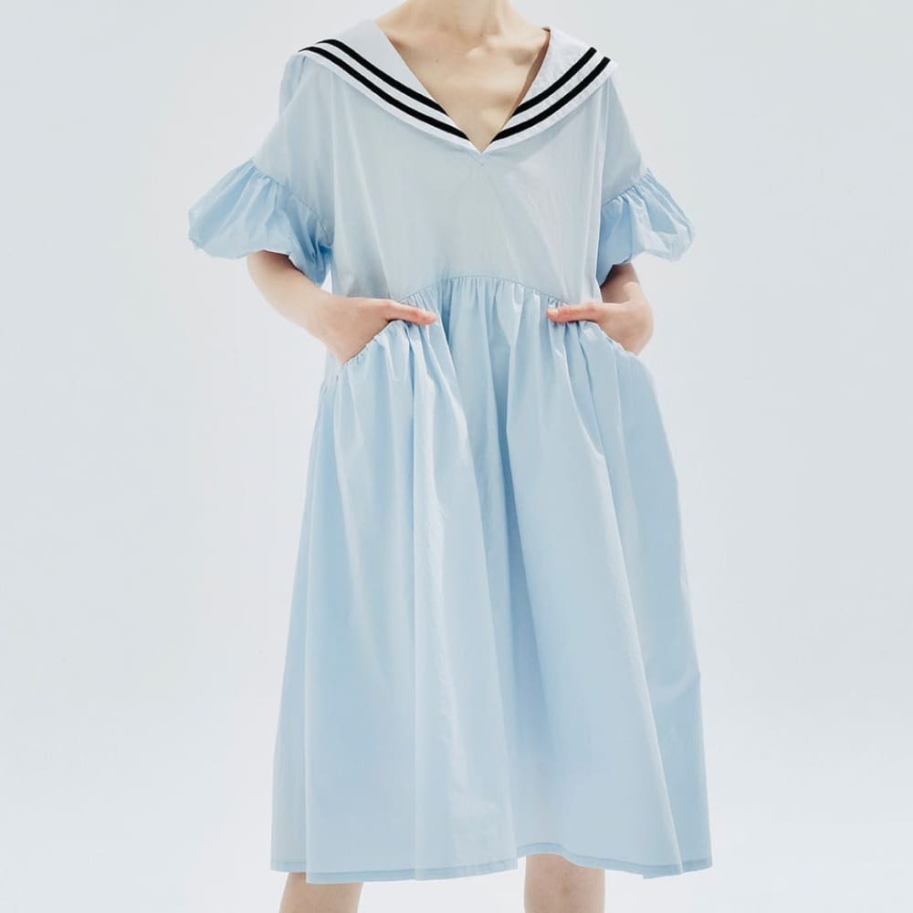 Blue And White Nautical Dress