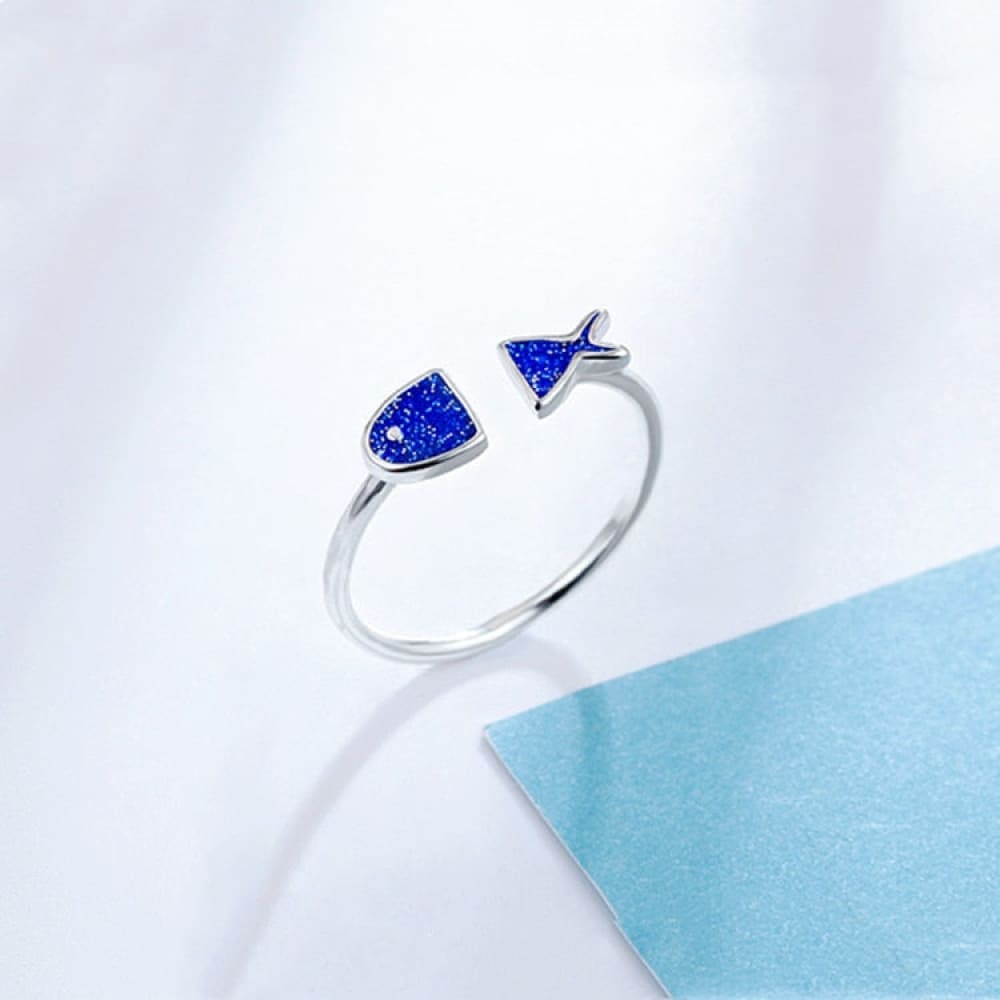 Blue Fish Ring