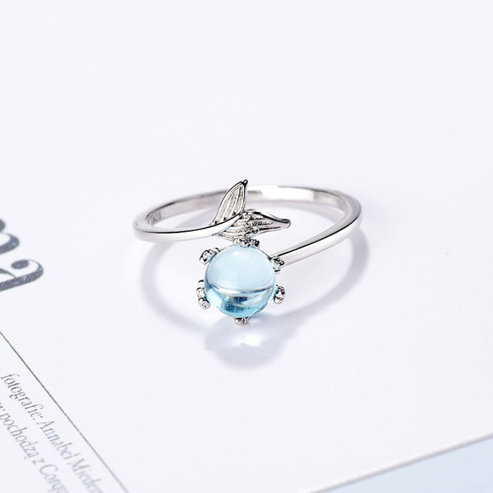 Blue Mermaid Tear Necklace