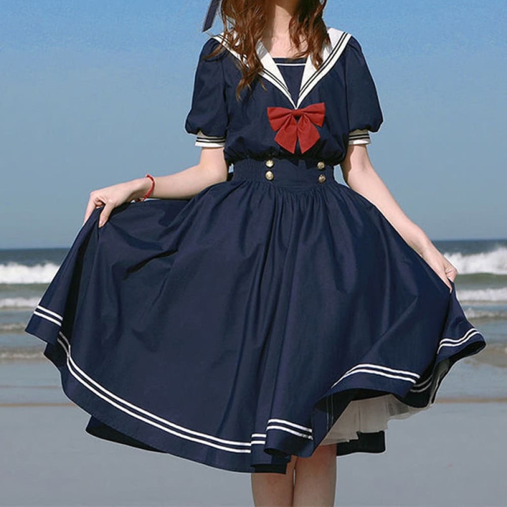 Blue Nautical Dress