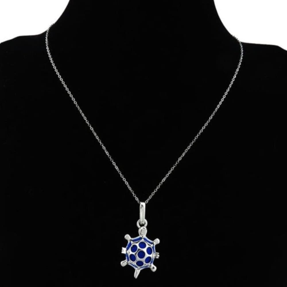 Blue Sea Turtle Necklace