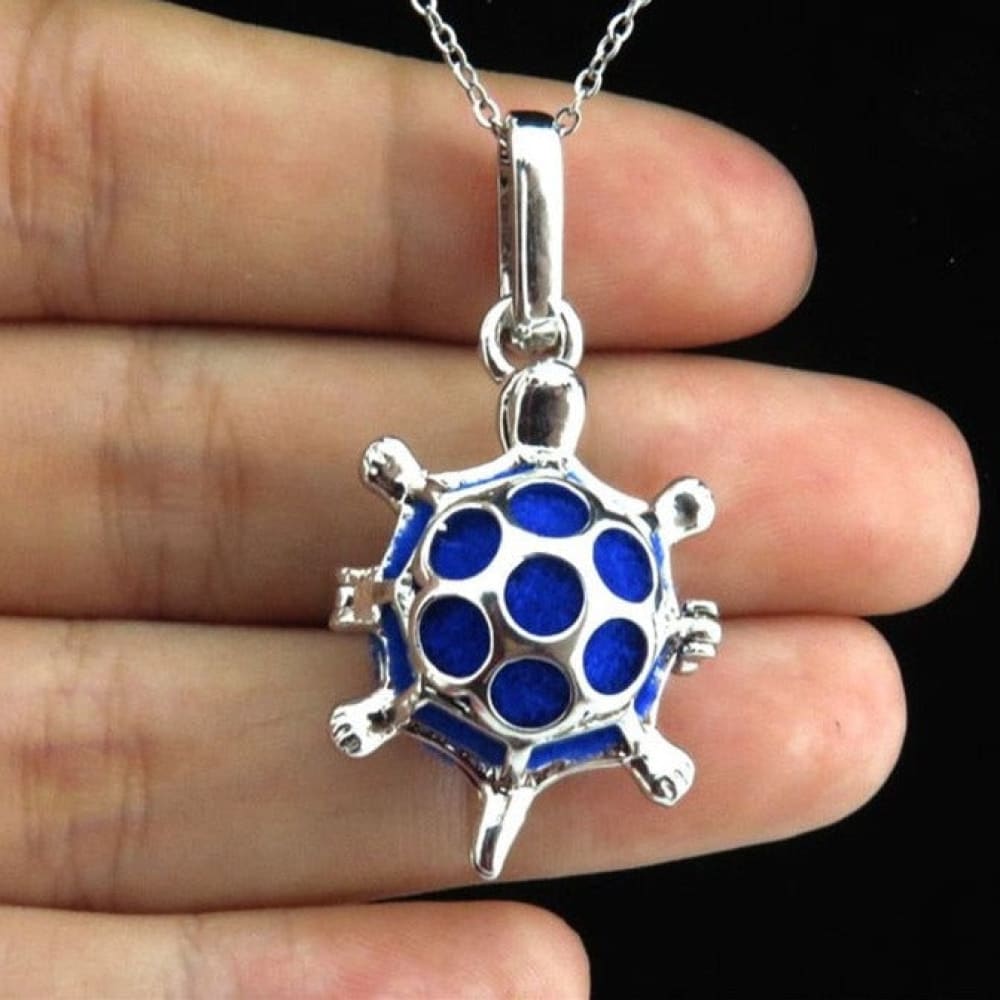 Blue Sea Turtle Necklace