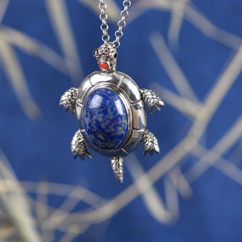 Blue Sea Turtle Pendant