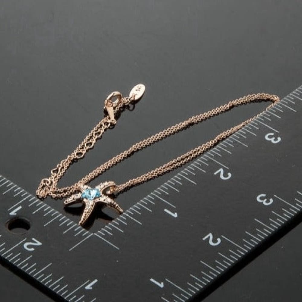 Blue Starfish Necklace