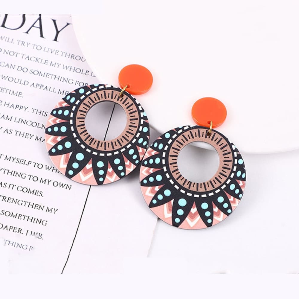 Bohemian Oval Beach Earrings