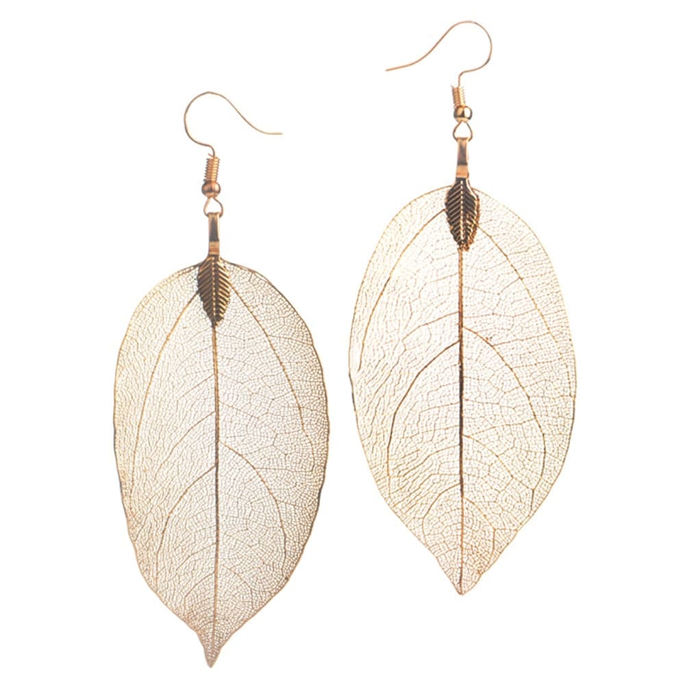 Boho Leaf Beach Earrings