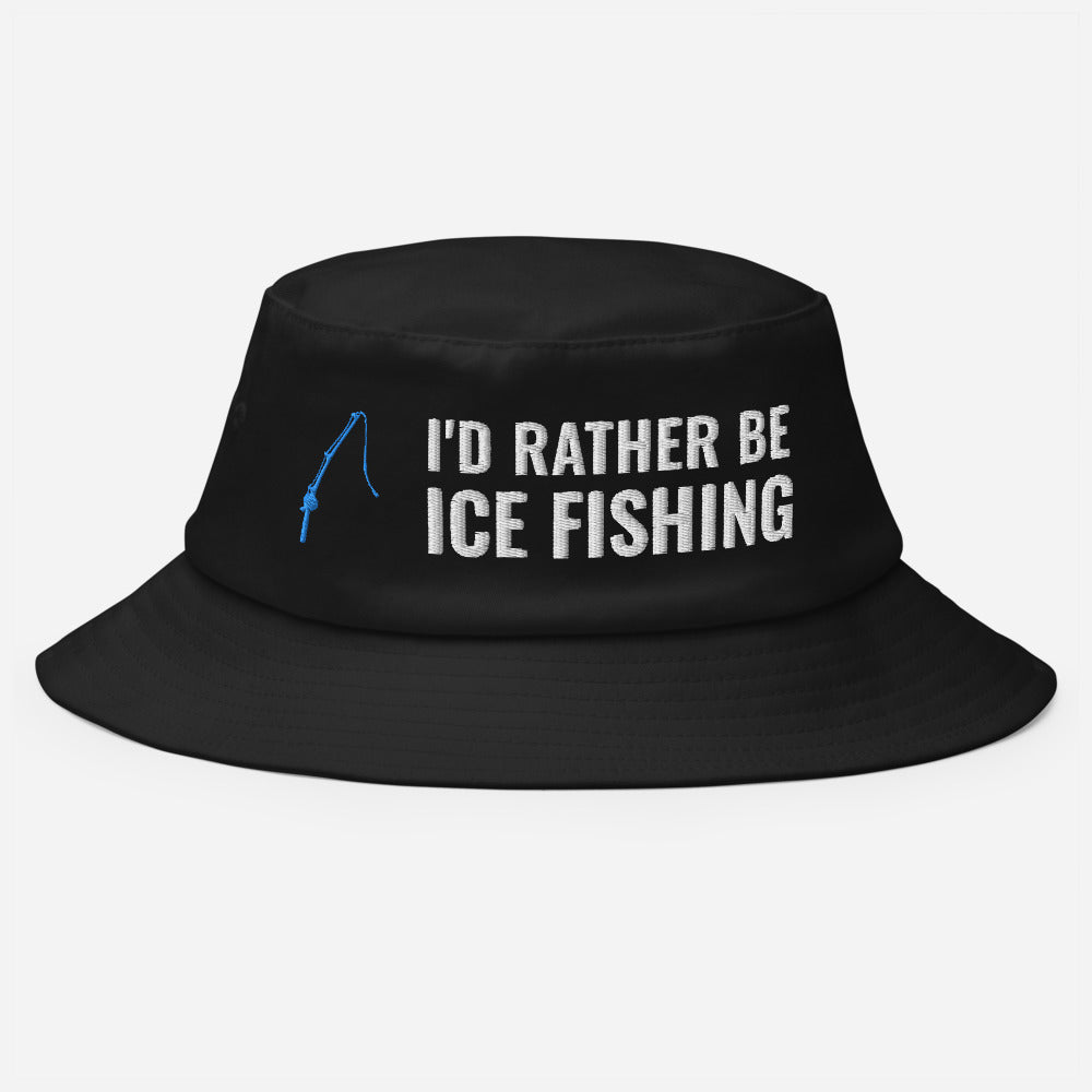 Ice Fishing Bucket Hat, Ice Fishing Hat, Funny Ice Fishing Hat, Ice Fishing, Ice Fishing Gift for Him, Ice Fishing Vintage Hat - Madeinsea©