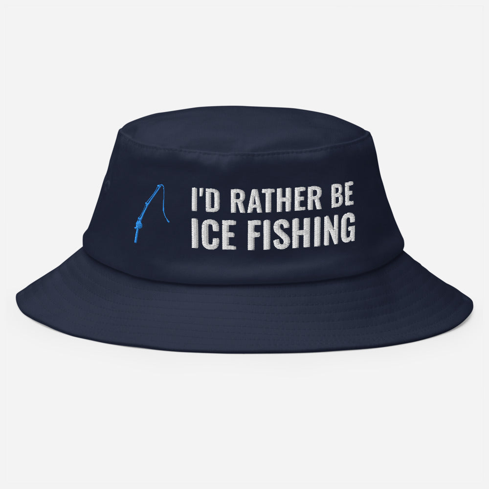 Ice Fishing Bucket Hat, Ice Fishing Hat, Funny Ice Fishing Hat, Ice Fishing, Ice Fishing Gift for Him, Ice Fishing Vintage Hat - Madeinsea©