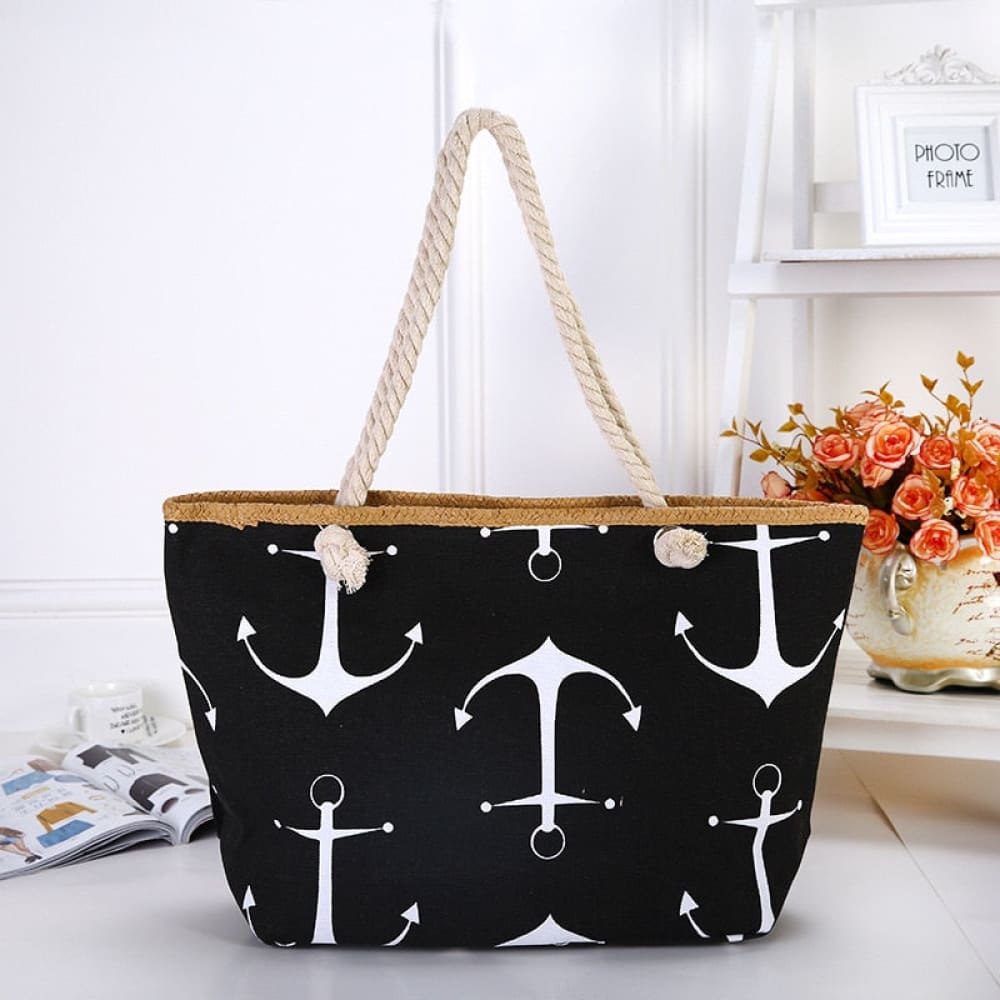 Canvas Nautical Tote Bag
