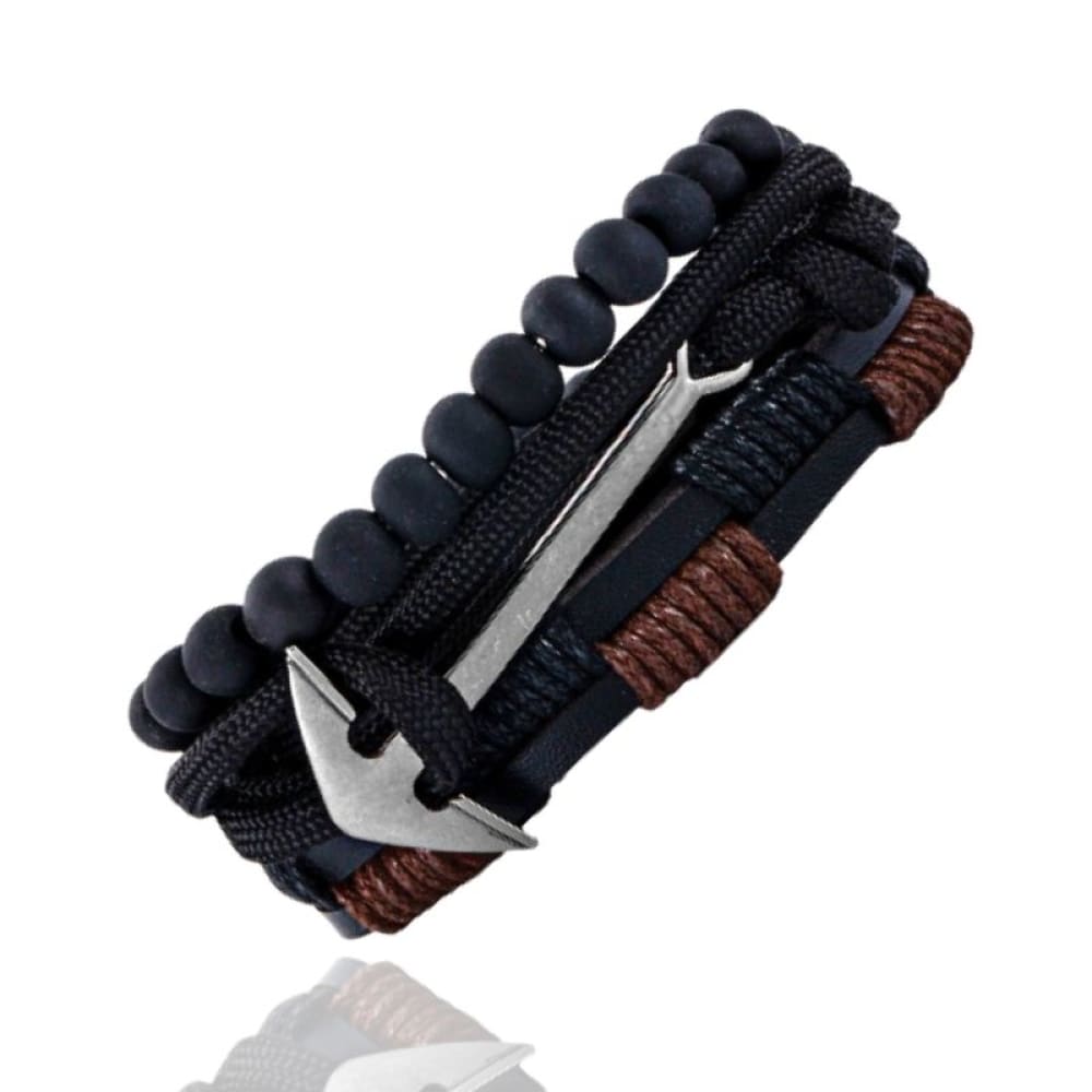 cheap-leather-anchor-bracelet