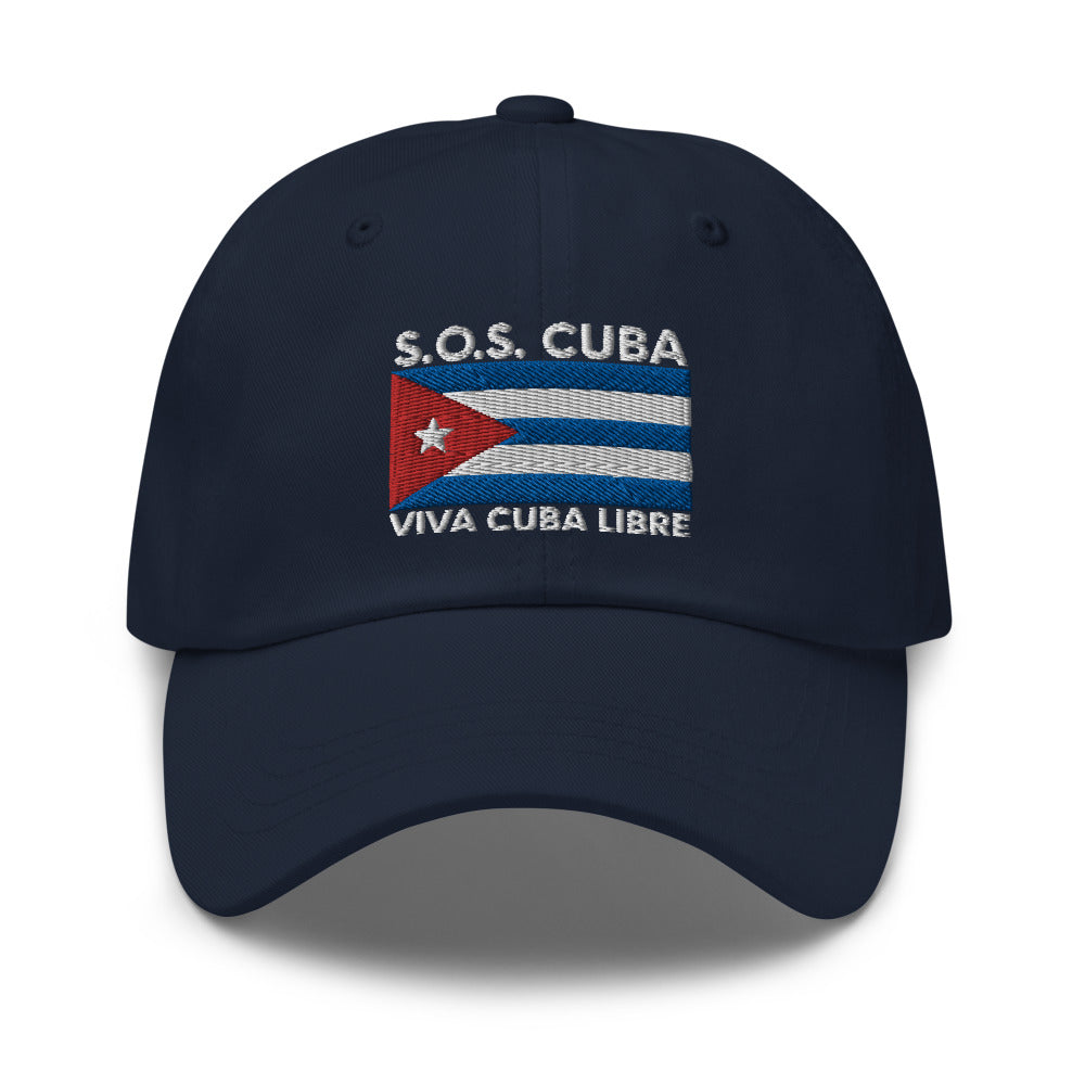 Cuban Hat, SOS Cuba, Cuba Flag Hat, Cuba Libre Hat, Free Cuba Hat, Cuban Baseball Cap, Sombrero Cubana, Country Origin USA - Madeinsea©