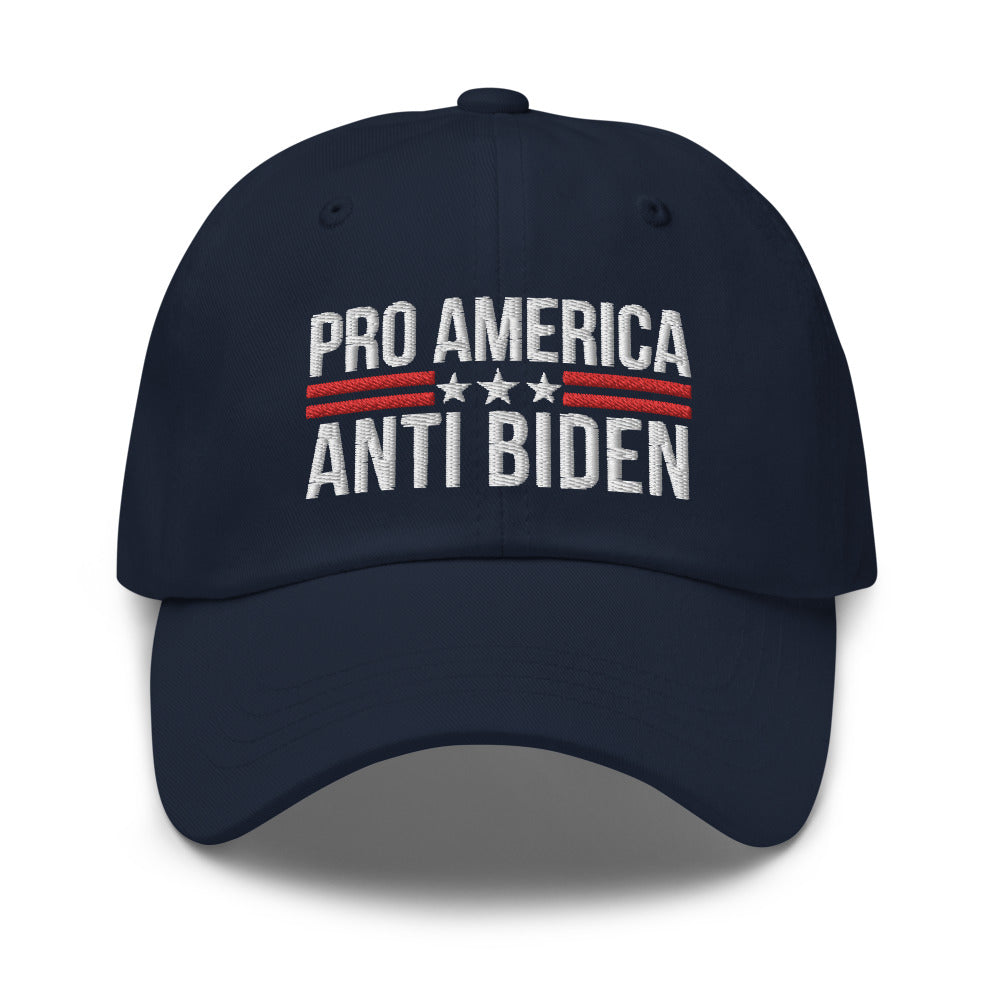 Pro America Anti Biden Dad hat, Pro America Anti Biden cap, Impeach Biden Hat, Anti Biden Hat, Anti Biden Cap, pro-america anti-biden - Madeinsea©