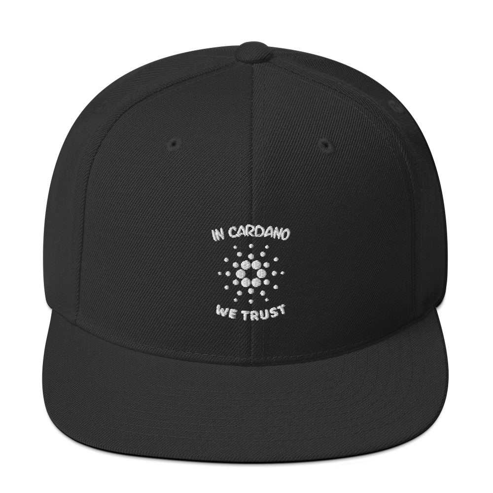 In Cardano We Trust | ADA Cryptocurrency Cardano Crypto Classic Embroidered Hat Cardano Symbol Hat / Cardano Hat, ADA Cardano Snapback Hat - Madeinsea©