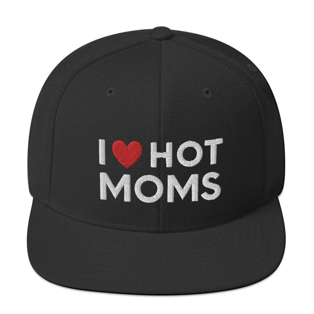 Ich liebe heiße Mütter Snapback Mütze, Lustige heiße Mütter Mütze, heiße Mütter Snapback Mütze, Lustige Milf Mütze, Geschenk für ihn, Lustige freche Geschenke