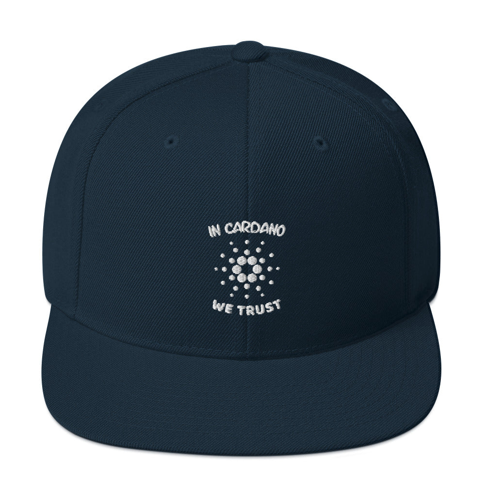 In Cardano We Trust | ADA Cryptocurrency Cardano Crypto Classic Embroidered Hat Cardano Symbol Hat / Cardano Hat, ADA Cardano Snapback Hat - Madeinsea©