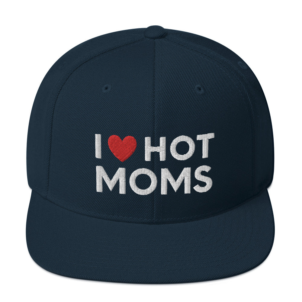 Ich liebe heiße Mütter Snapback Mütze, Lustige heiße Mütter Mütze, heiße Mütter Snapback Mütze, Lustige Milf Mütze, Geschenk für ihn, Lustige freche Geschenke