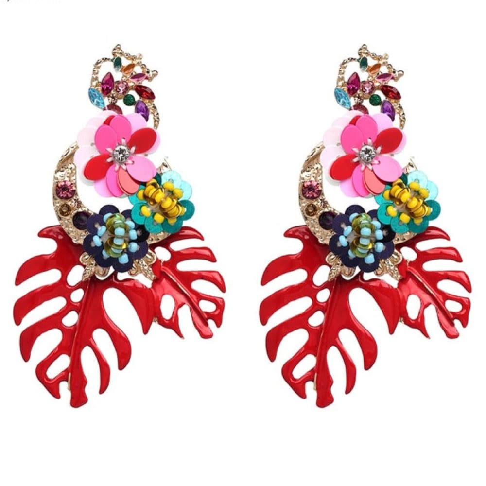 Colorful Boho Beach Earrings