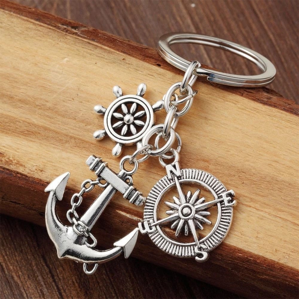 Compass Anchor Necklace