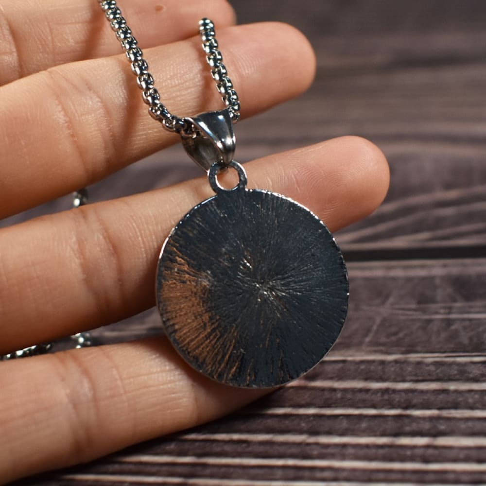 Compass Coin Necklace