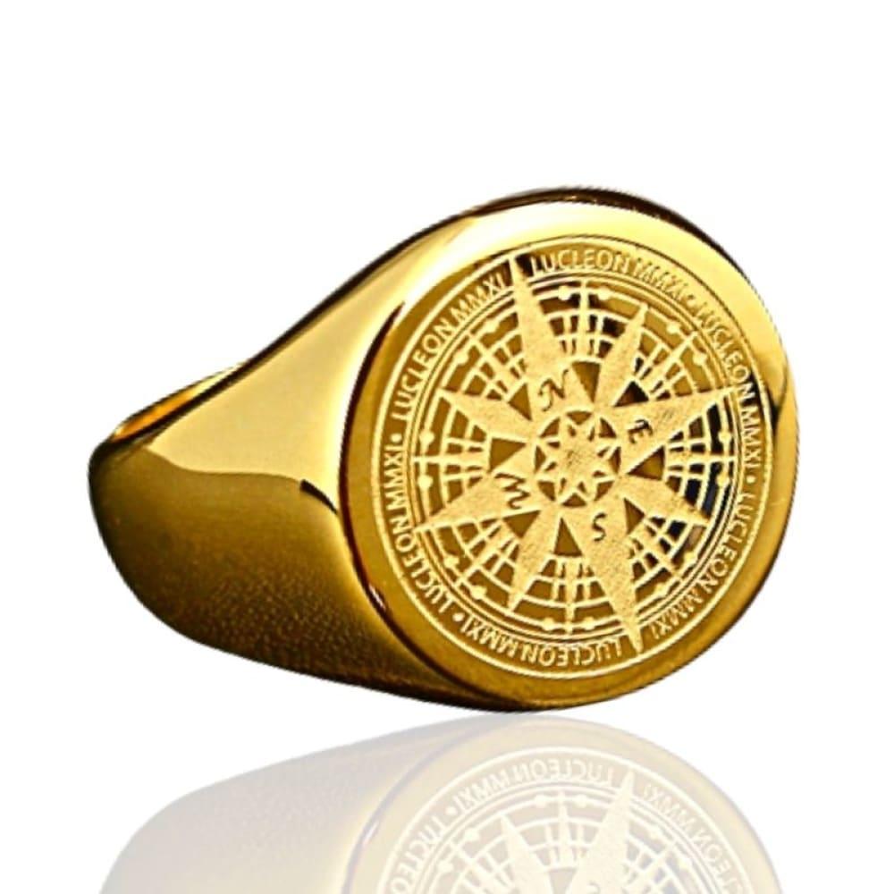 Compass Ring Mens