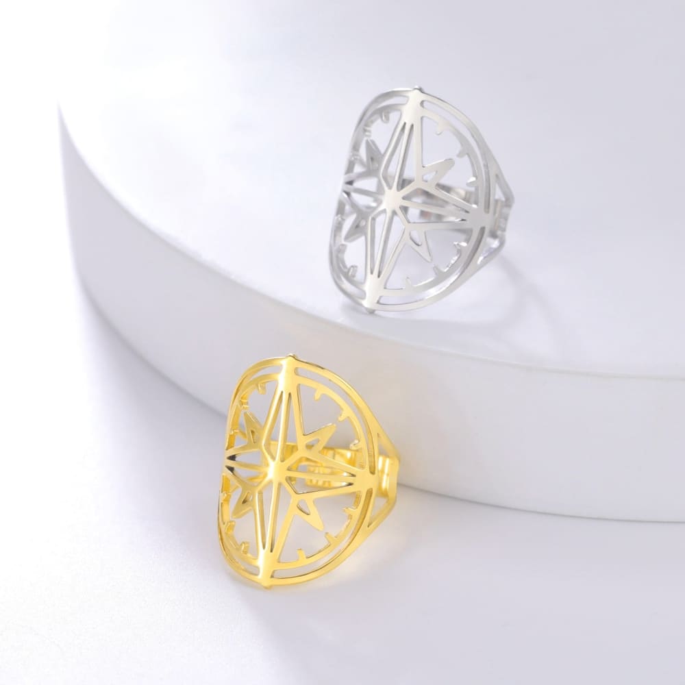 Compass Ring Womens