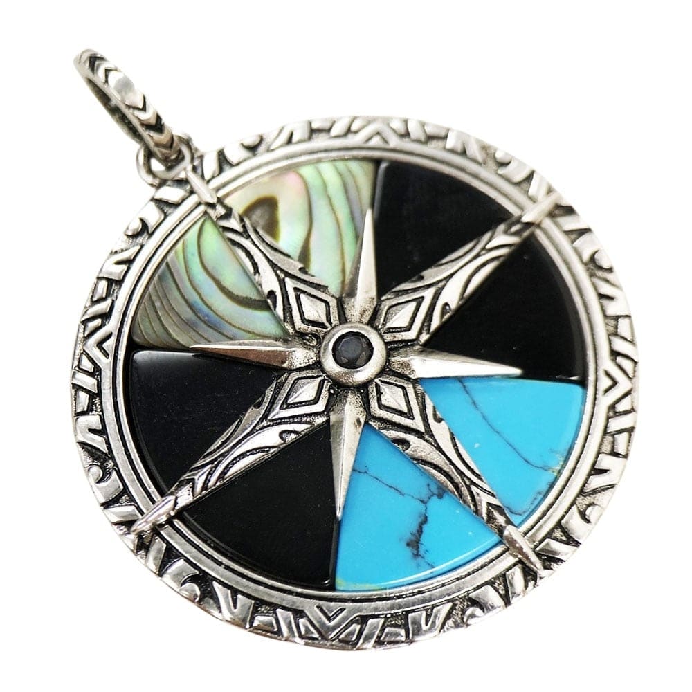 Compass Vintage Necklace Pendant