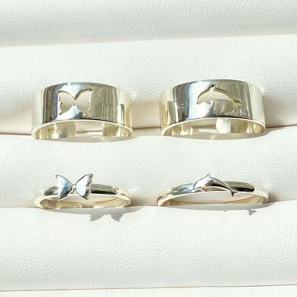 Couple Dolphin Ring