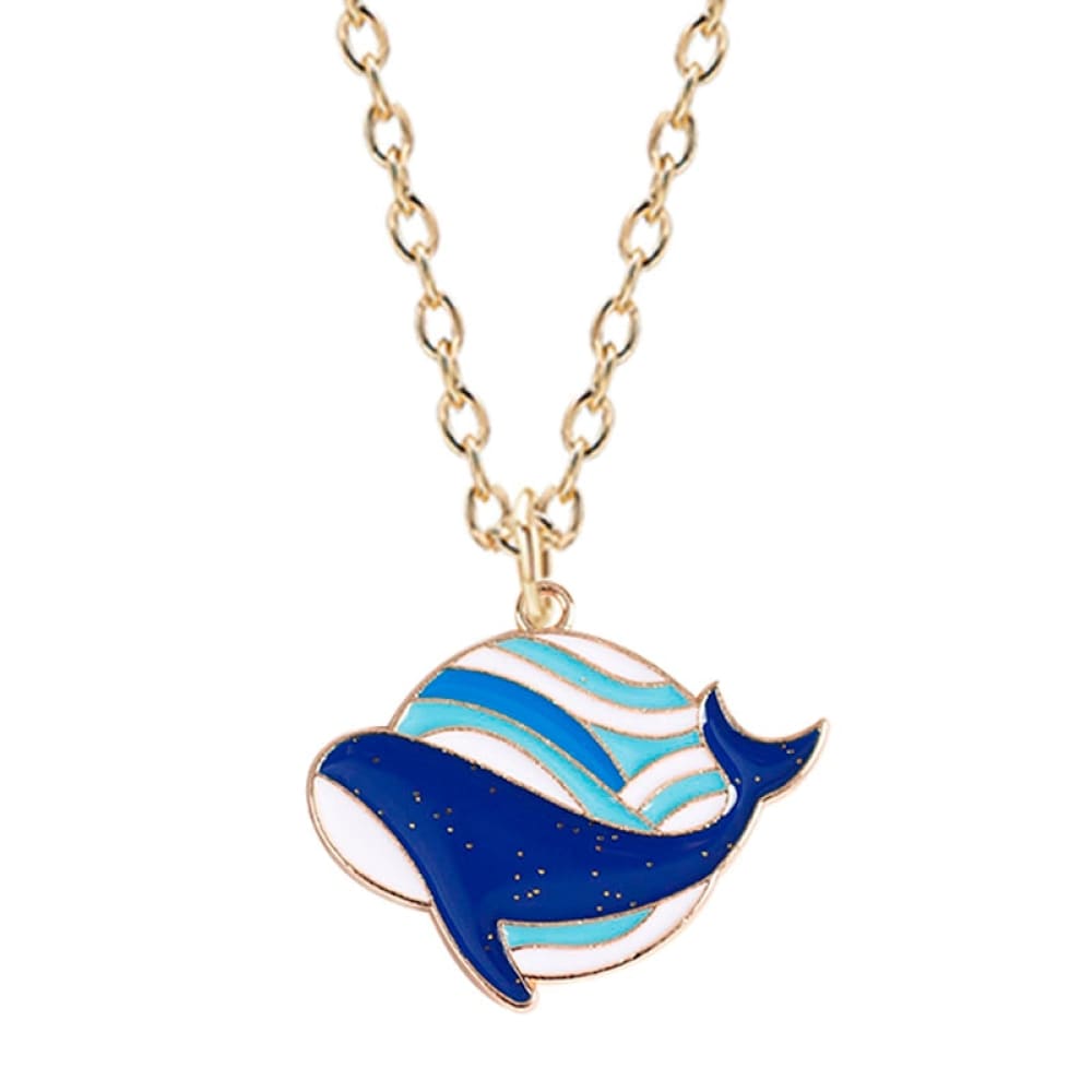 Couple Whale Necklace