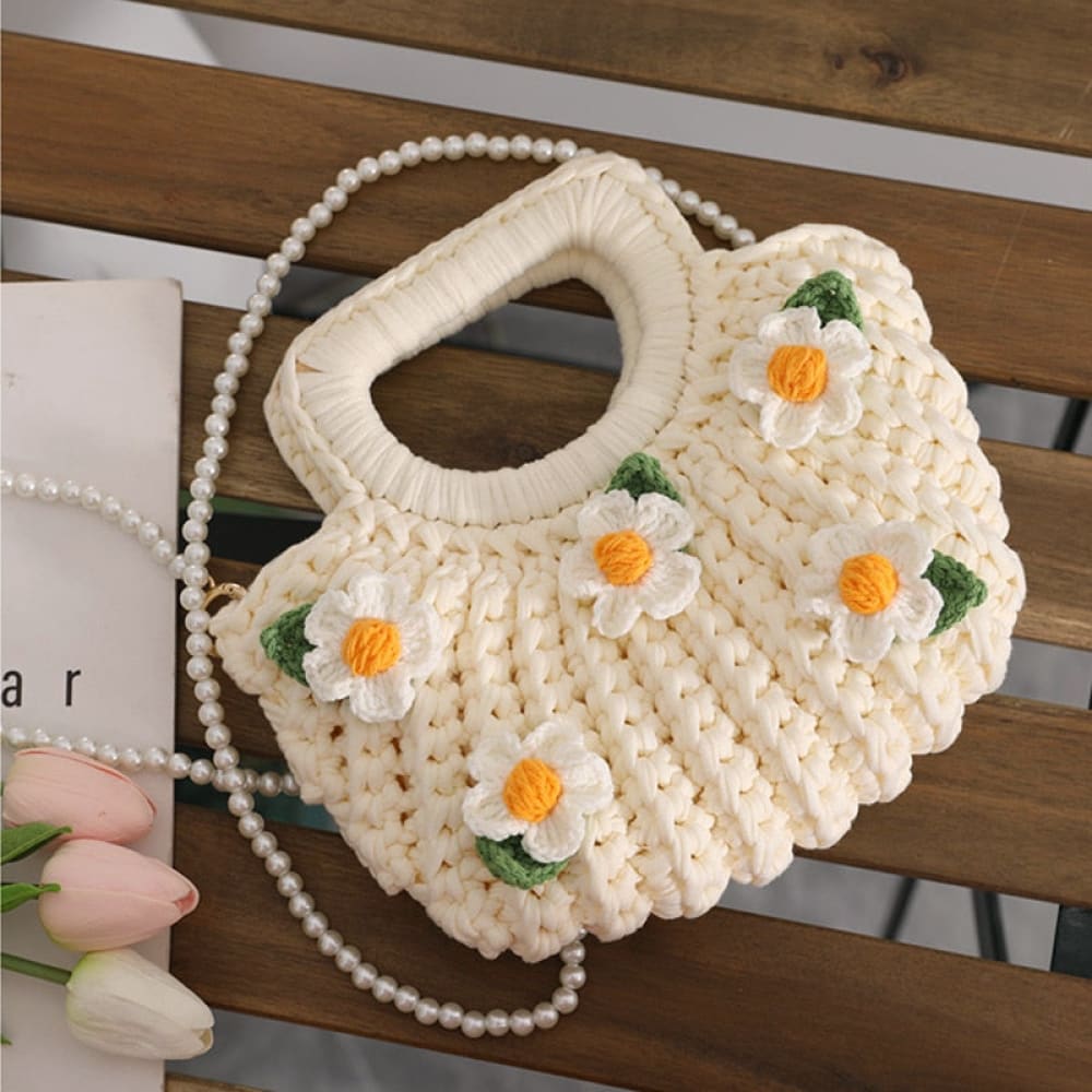 Crochet Crossbody Beach Bag