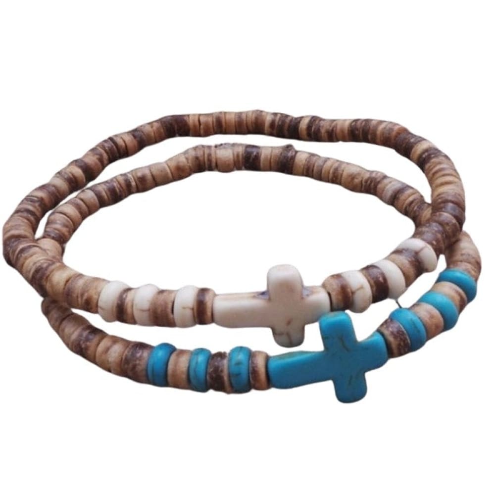 Cross surfer bracelet