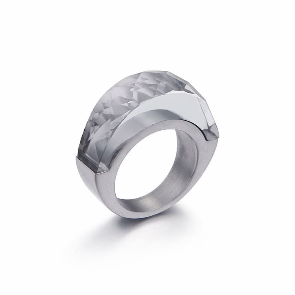 Crystal Stone Beach Ring