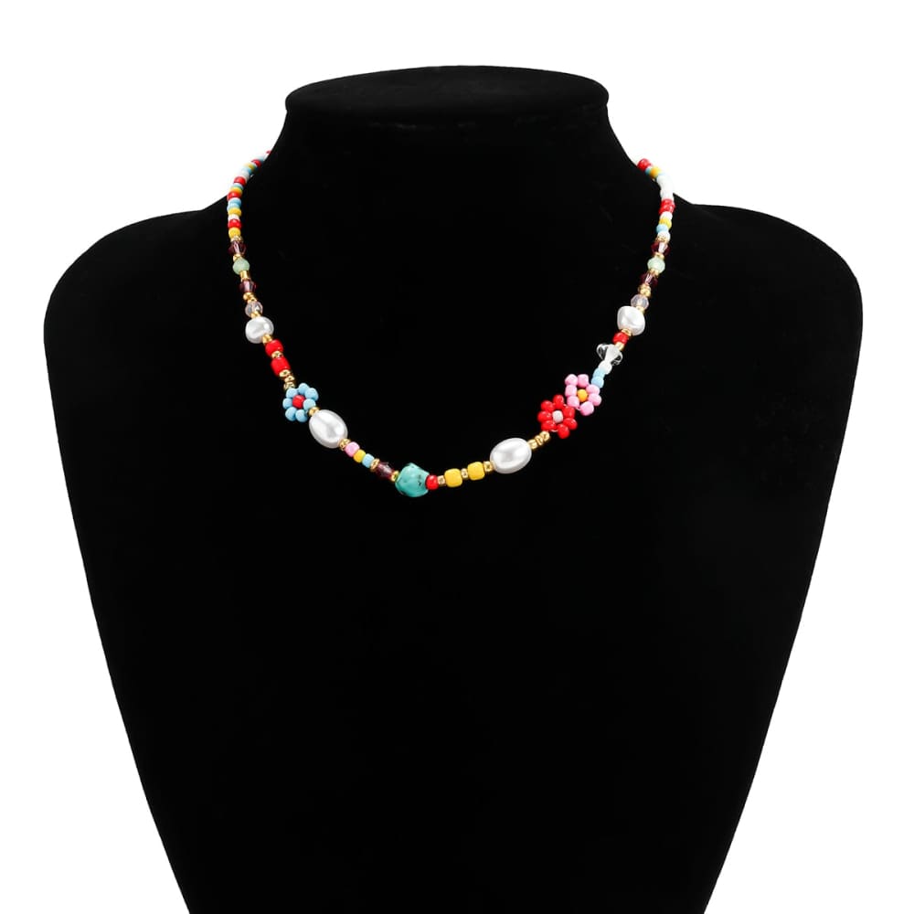 Cute Beaded Beach Necklace