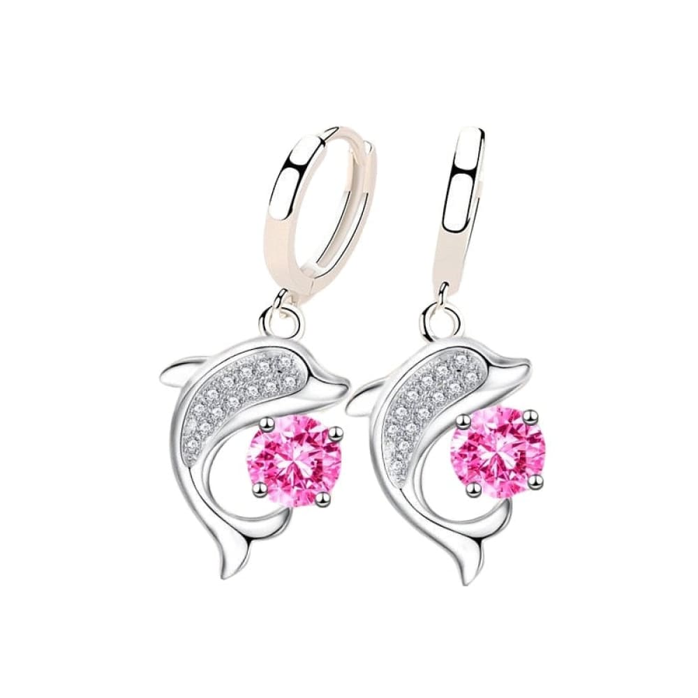 Cute Dolphin Drop Earrings