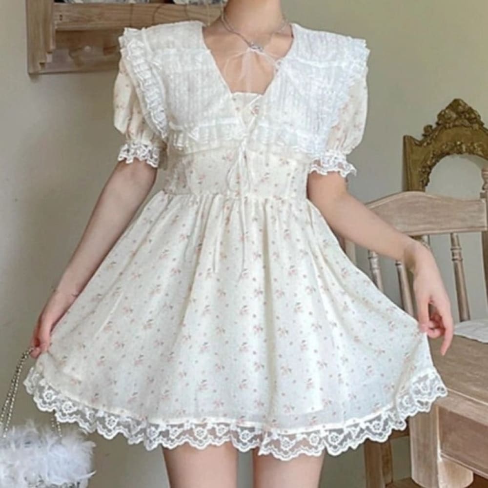 Cute White Sailor Dress