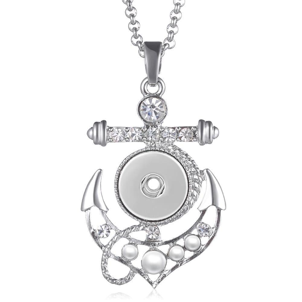 Diamond Anchor Necklace