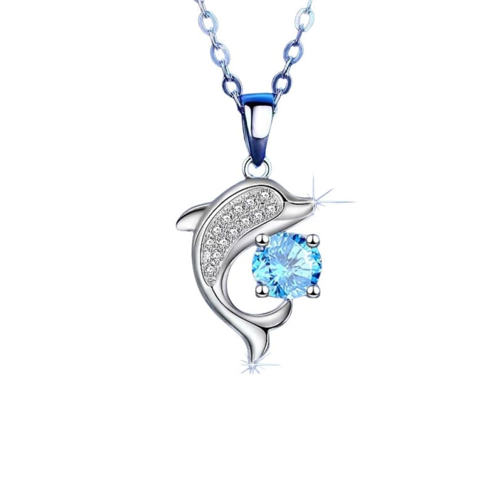 Diamond Dolphin Necklace