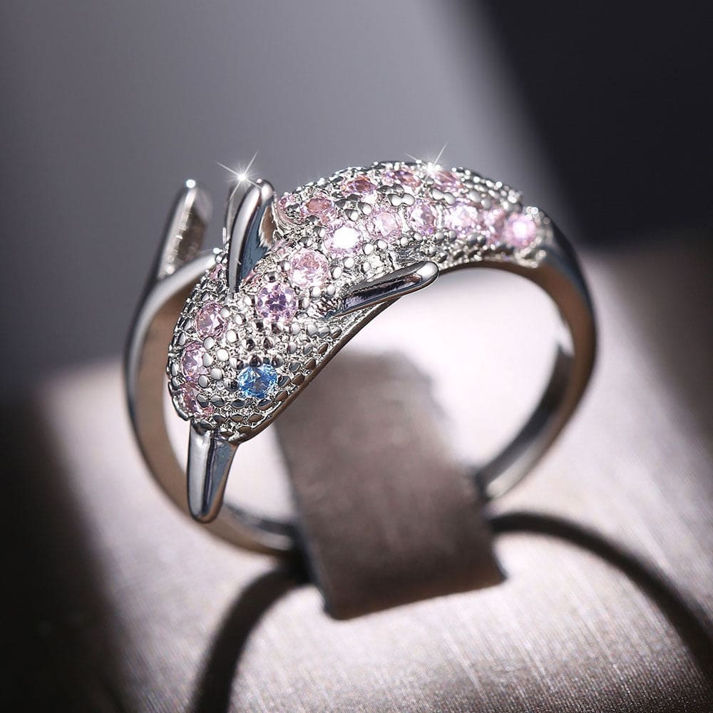 Diamond Dolphin Ring