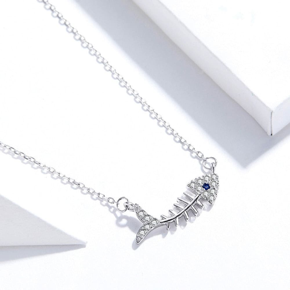 Diamond Fish Necklace