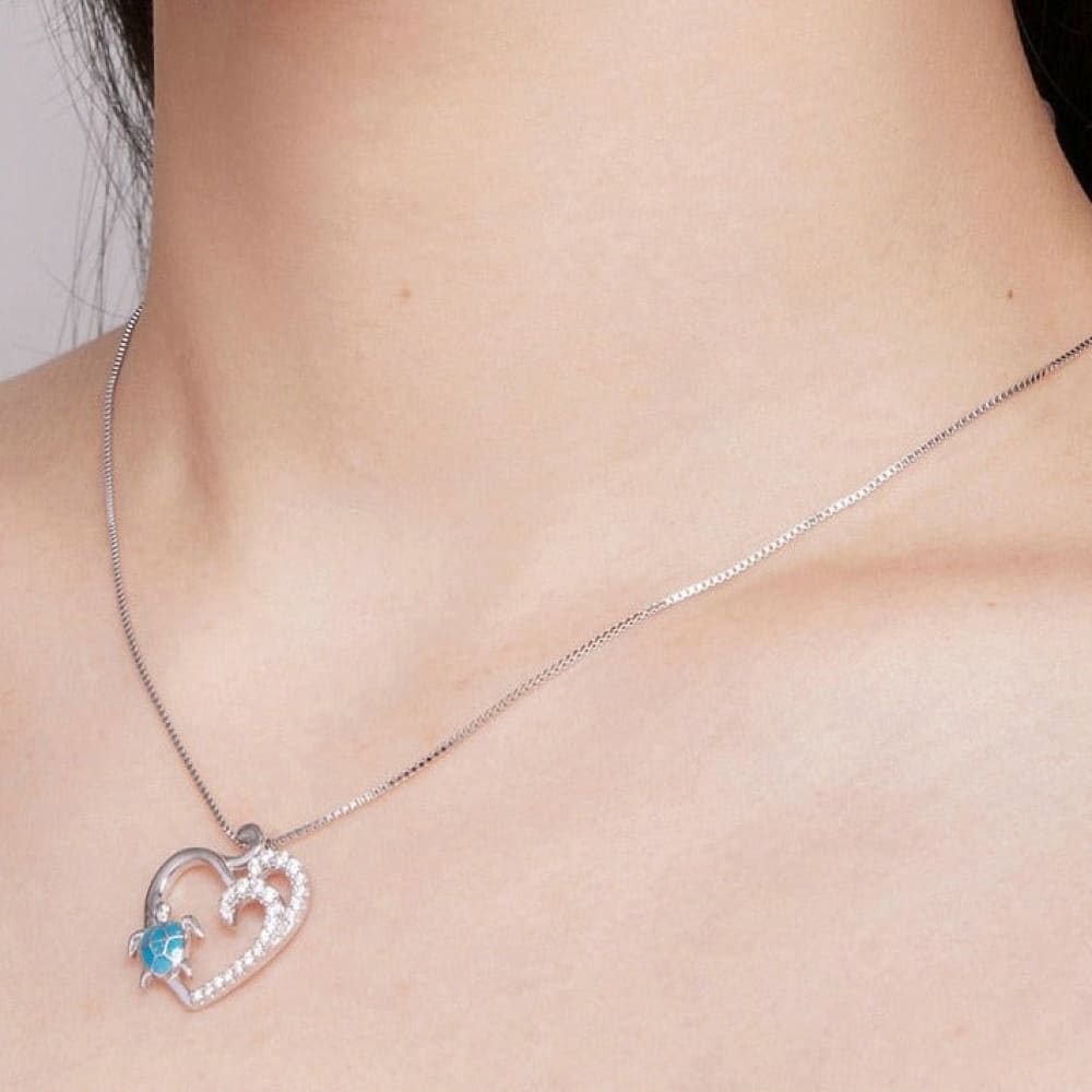 Diamond Sea Turtle Necklace