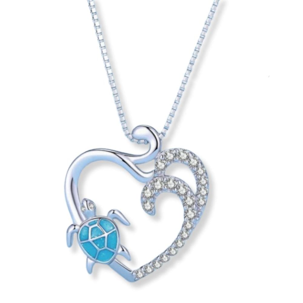 Diamond Sea Turtle Necklace