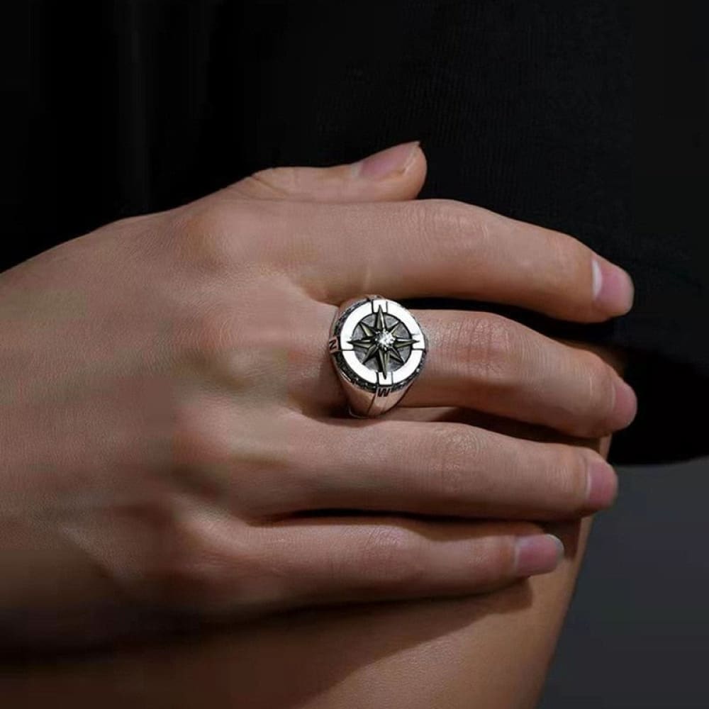 Diamond Star Compass Ring