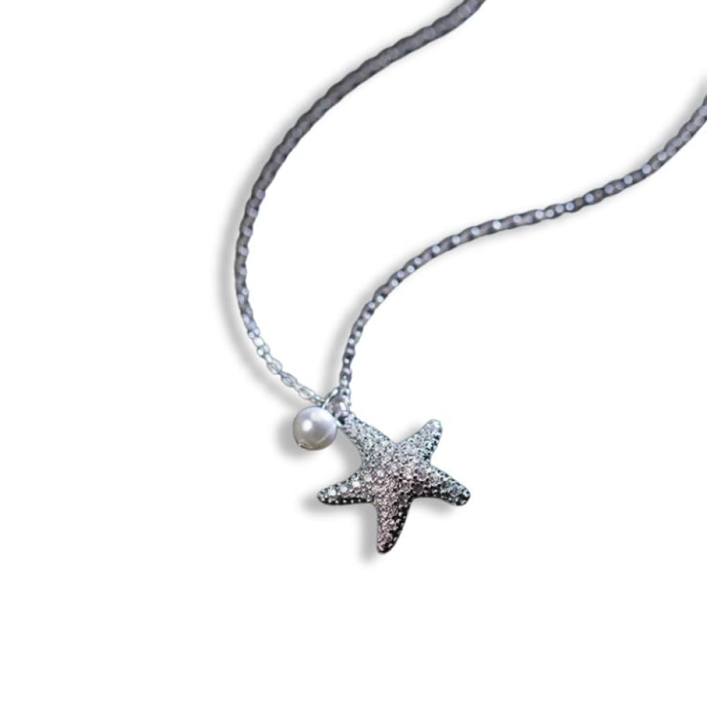 Diamond Starfish Necklace